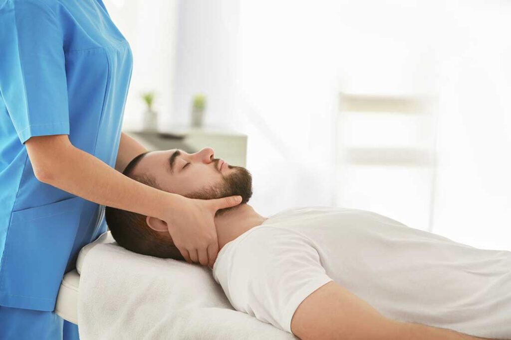 Chiropractic photo from Adobe Stock